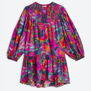 Farm Rio Rainbow Macaws Mini Dress XS
